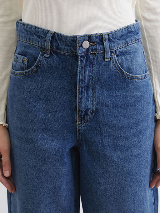 Barrel Fit Kad?n Jean Pantolon