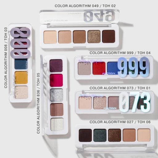 Influence Beauty Палетка теней мини Color algorithm тон 02 фото 6