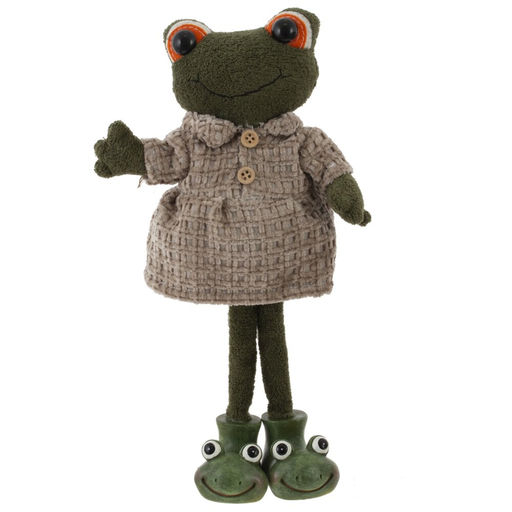 Игрушка набивная "Лягушка", L10 W7,5 H27 см, 2в.