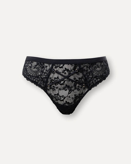 Кружевные трусы-стринги со шнуровкой - Deseo фото 3