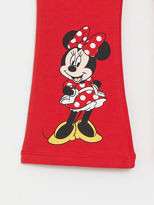 Beli Lastikli Minnie Mouse Bask?l? K?z Bebek Tayt - Waikiki фото 3