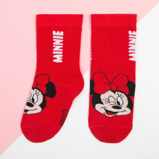 Носки для девочки «Минни Маус», DISNEY, 14-16 см, красные