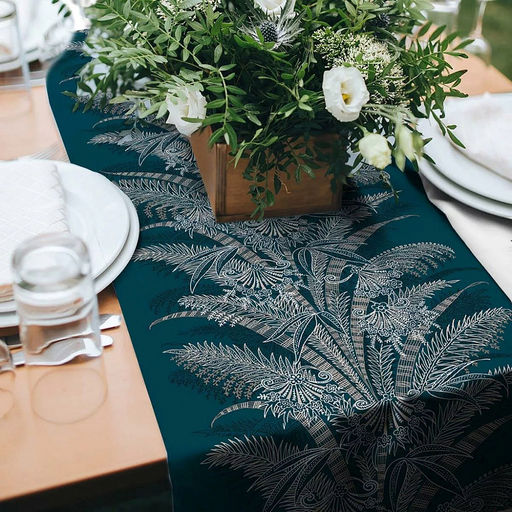 Дорожка столовая, сервировочная 50х150см "Торжество", хлопок "Премиум" 236г/м2, упаковка классическая 28х41см, "Домашняя мода" (Россия)