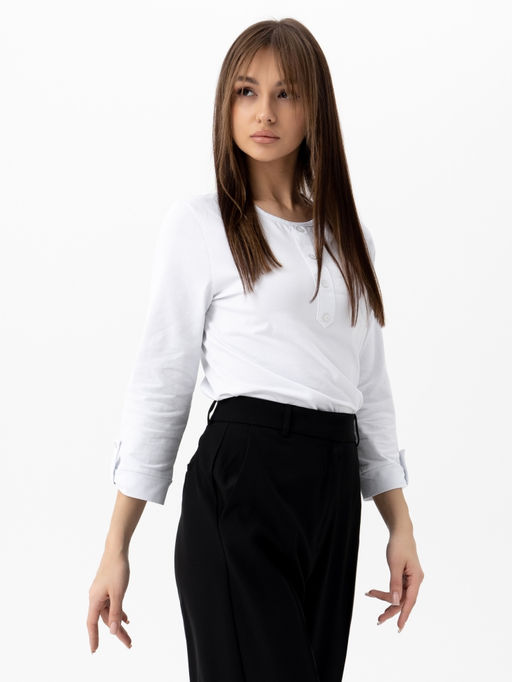 Джемпер хлопок 95%, лайкра 5%,белый