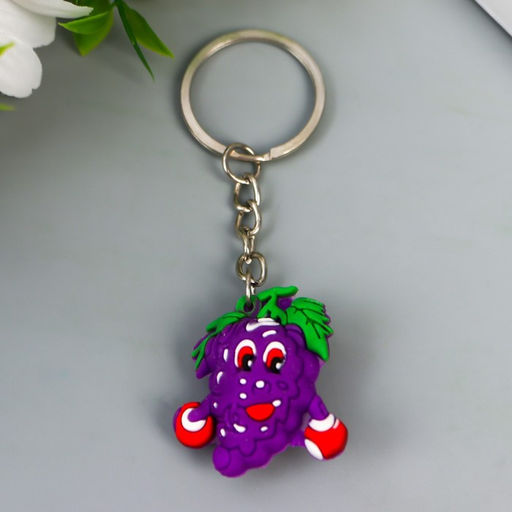 Цена за 12 шт. Брелок резина Фруктики-смайлики МИКС 2,7х2,6х1,6 см - Simaland фото 3