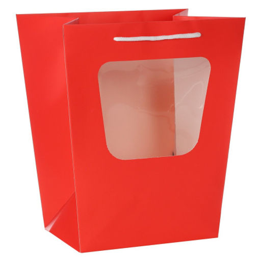 Коробка складная 26x20x30 см для цветов с окном / LH527-4 /уп 10/250/ - ГалеонТрейд фото 3
