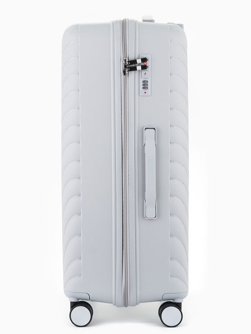 Чемодан на колёсах, 28", кодовый замок, 47×28×75 см, серый