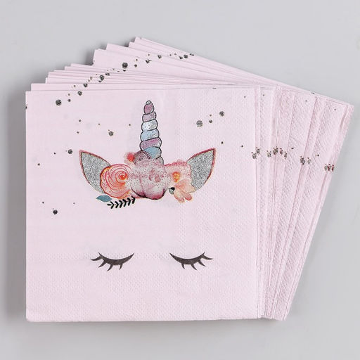 Салфетки бумажные «Твой единорожка», 25×25, набор 20 шт.