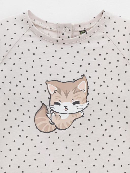 КР 302855/бежевый 4002 Н084 к607 лонгслив (футболка дл.рукав) д/дев яс