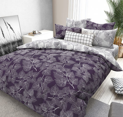 Санса Постельное белье из Поплина 2 спальный с евро простыней