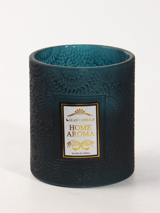Свеча ароматическая в стекле "HOME AROMA" 200 гр, 8,5х8,5х10 см, цветочная пыльца и воск
