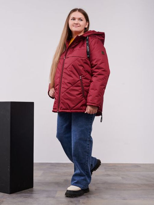 Куртка демисезонная Нэт бордо - Yollochka фото 7