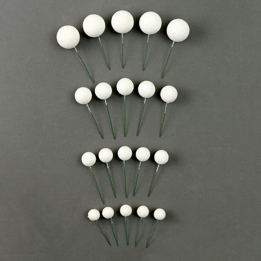 Набор для украшения Бусины, набор 20 шт, цвет белый - Страна карнавалия фото 2