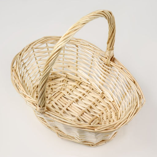 Корзина плетёная для хранения, ива, овальная, цвет натуральный, набор 3 шт.