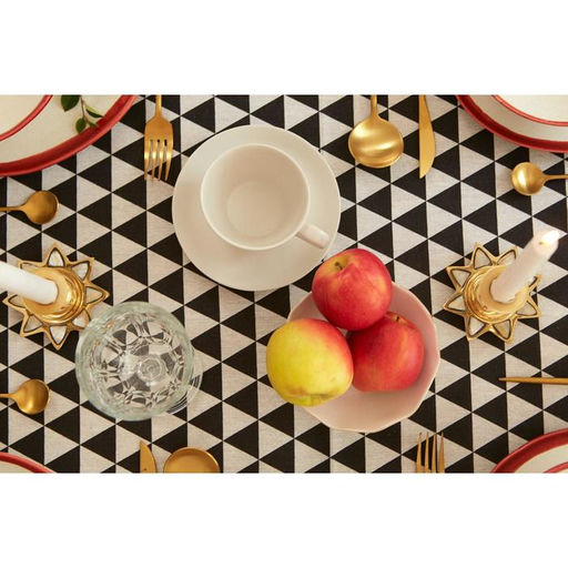 Скатерть Доляна Треугольники 145х1453см,100%пэ, рогожка 130 гр/м  фото 11