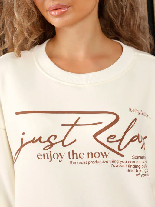 Уценка! Свитшот ШБ с принтом цвет в ассортименте - Вега фото 3