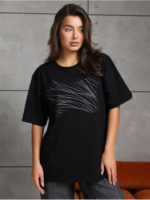 Футболка Блеск черный женская