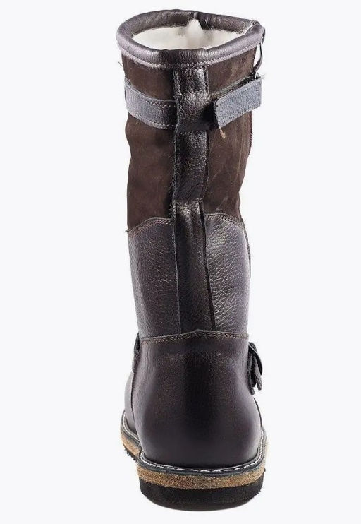 Монголки коричневые с замком, войлочная подошва, - Мирунт фото 25