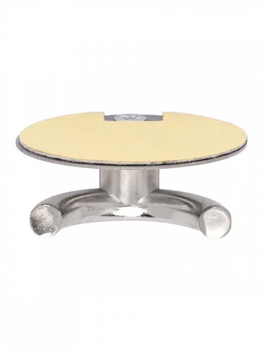 Крючок на липучке круглый, 5,3x2,5 серый нержавеющая сталь - Denastia фото 4