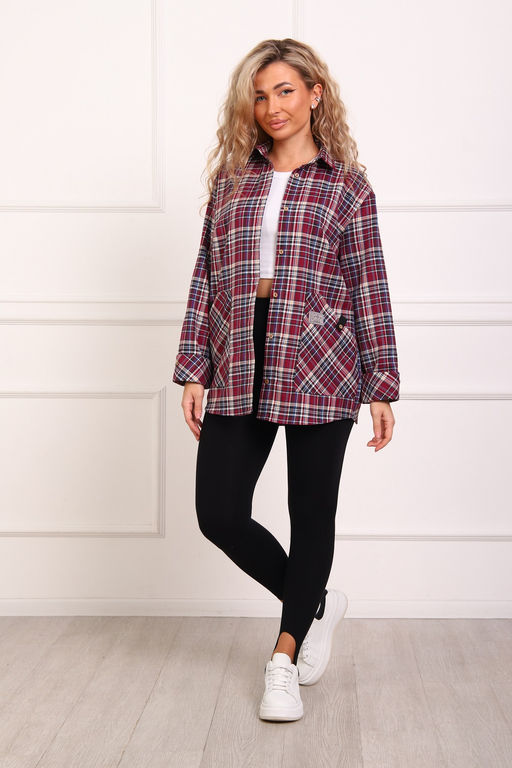 1094 Рубашка женская теплая