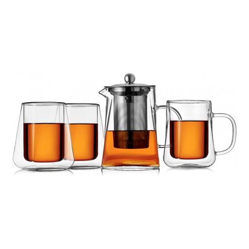 Кружка стеклянная Walmer Spirit с двойными стенками, 0.3 л, цвет прозрачный  фото 7
