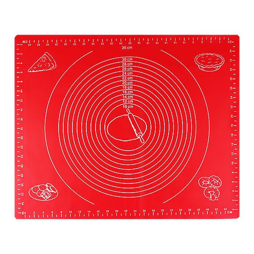 Коврик кулинарный силиконовый с разметкой 50х40 см