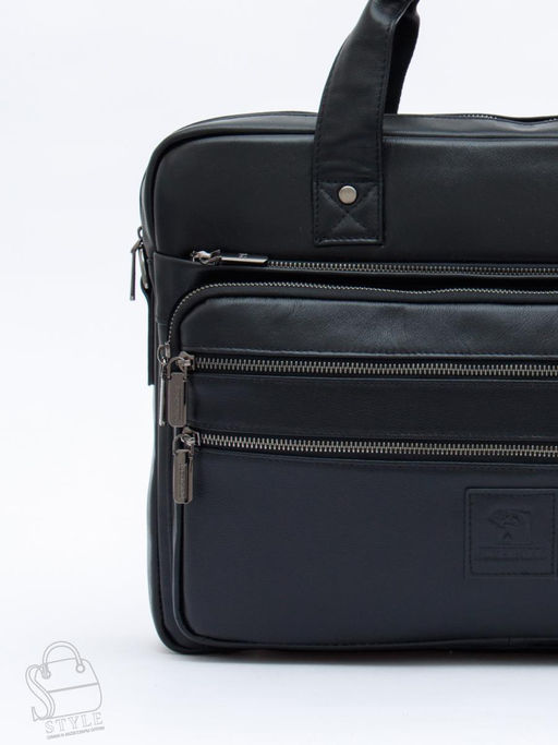 Портфель мужской кожаный 711XL black Fuzhiniao