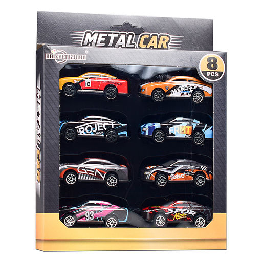 Набор машин "Супер-гонщики" металл, в коробке