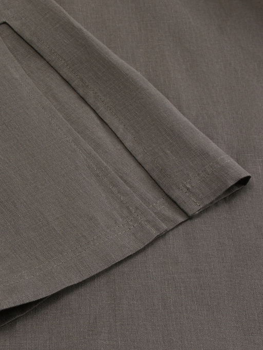 Халат женский короткий SL HOME Graphite, размер 44-52, лён 100%, графит