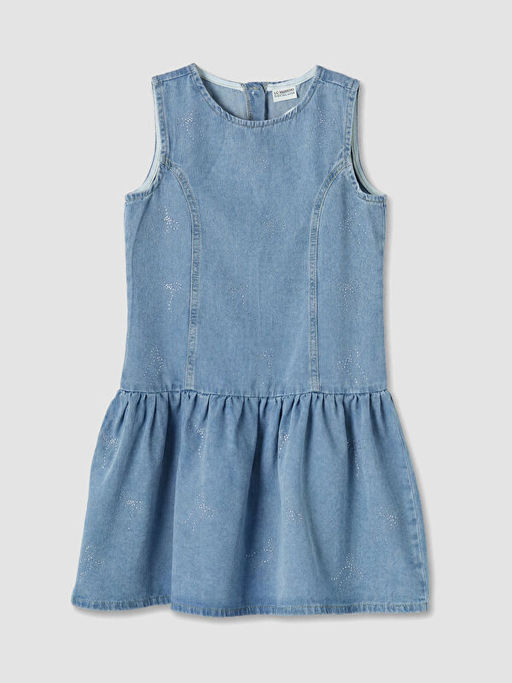 Ta?l? K?z ?ocuk Jean Elbise