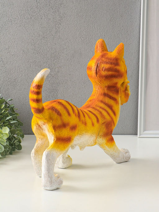 Фигура полистоун «Кошка мама с котятами», 31×35×15 см, рыжий