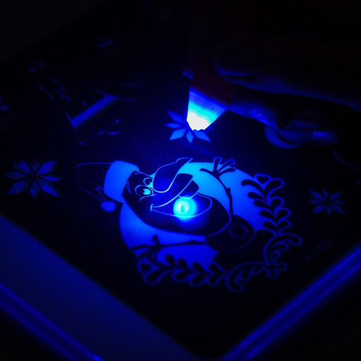 Набор для рисования в темноте, планшет А5, Холодное сердце