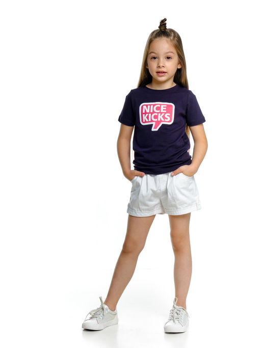 Футболка с принтом UD 1445 синий - Mini maxi фото 5