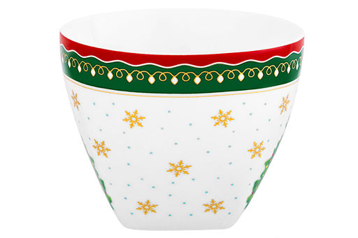 Чайн. пара 2 пр. 250 мл 11,5*9*7,5 см Новогодняя елка зеленый узор NEW BONE CHINA - Elan gallery фото 7