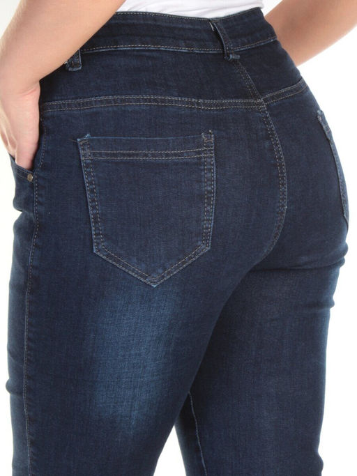 6626 DK. BLUE Джинсы зауженные женские ZAL