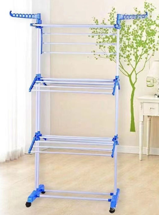 Сушилка для одежды напольная 76x50x172 см / L68blue /уп 6/3,1 кг - ГалеонТрейд фото 2