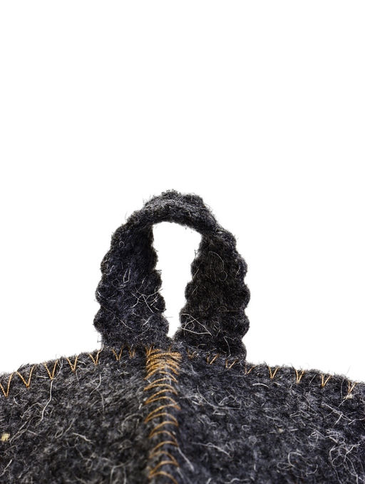 Набор для бани и сауны «На удачу», шерсть 50%, полиэфир 50%, 2 предмета: шапка, коврик