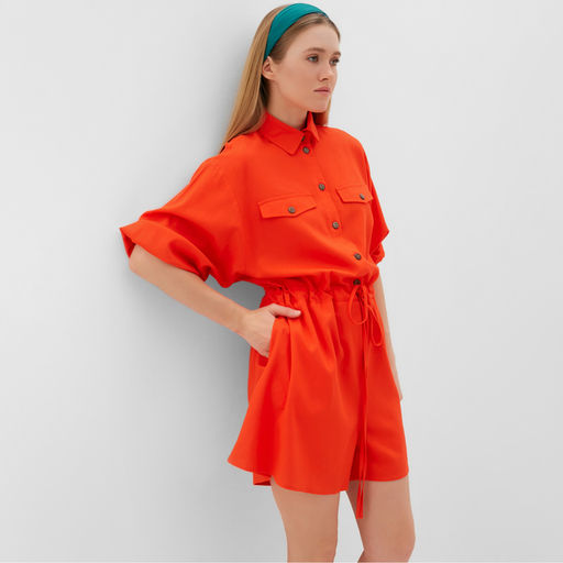 Комбинезон женский Minaku: Casual Collection, абрикосовый, размер 48