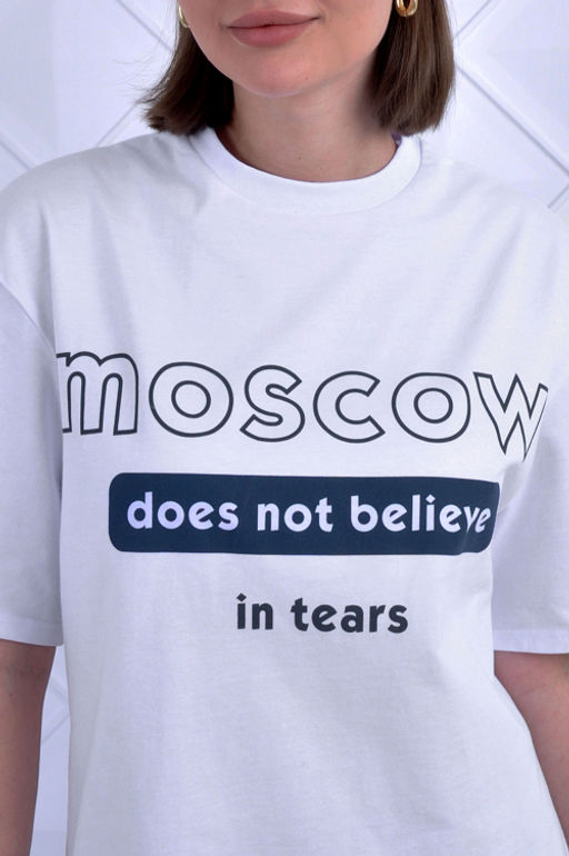 Арт. 5736 Костюм с велосипедками 42-50 (5 шт) Цвет:верх-белый,низ-антрацитовый - Калинка фото 5