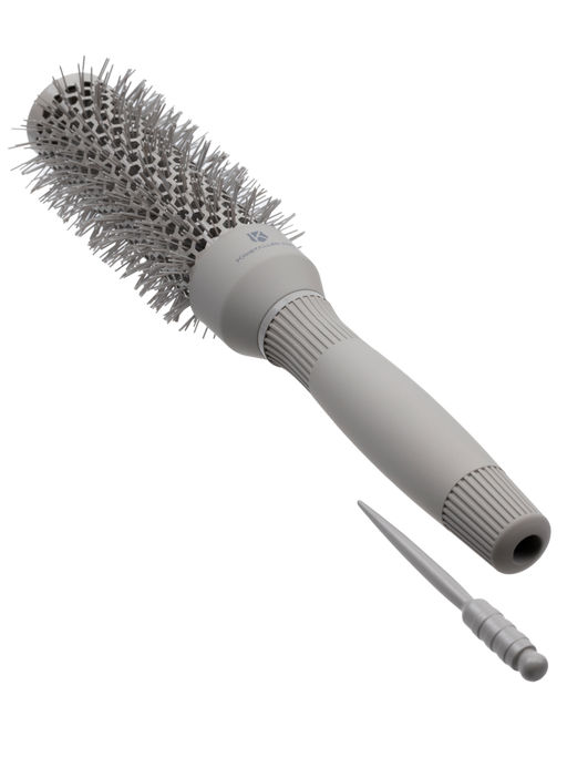 Kristaller Термобрашинг для укладки волос / Ceramic + Ionic TG-X27/32, 32 мм, серый