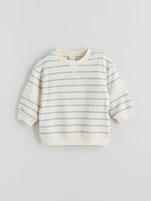 ?izgili Erkek Bebek Sweatshirt ve Kadife Pantolon