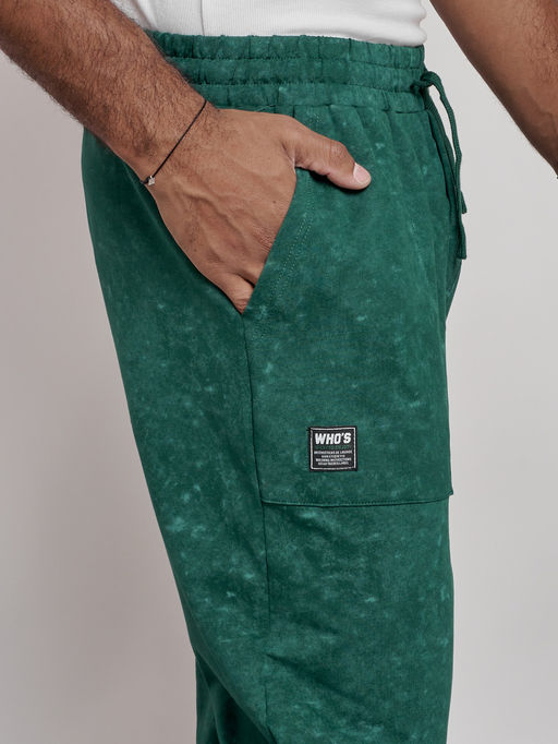 Широкие спортивные брюки трикотажные мужские зеленого цвета 12932Z - Mtforce фото 15