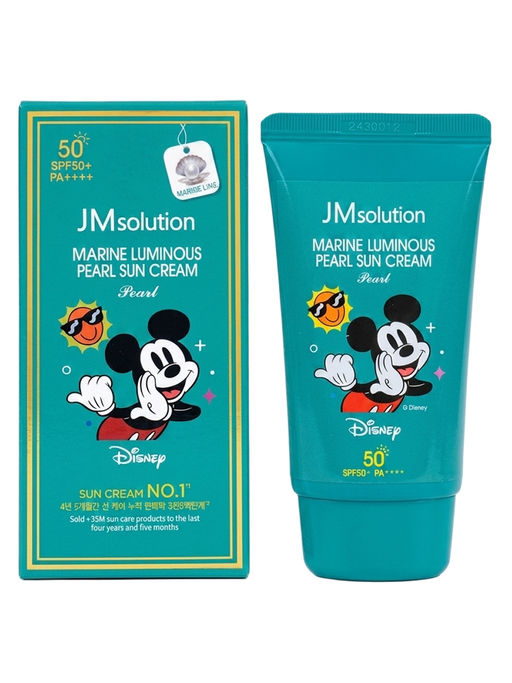 Jmsolution Увлажняющий солнцезащитный крем с жемчугом / Marine Luminous Pearl Sun Cream Pearl SPF50+/PA++++ Disney Mickey, 50 мл