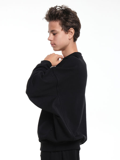 Толстовка для мальчика 22-5621 черный - Mini maxi фото 3