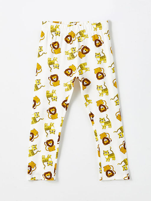 Beli Lastikli Bask?l? Erkek ?ocuk Pijama Alt