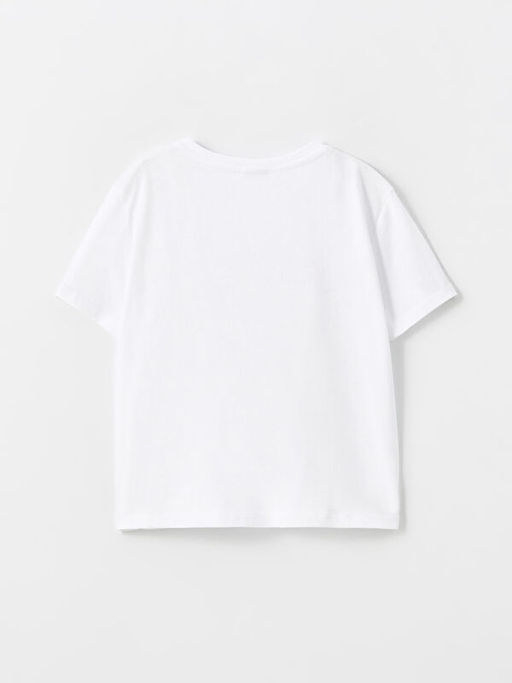 Bisiklet Yaka K?z ?ocuk Ti??rt - Waikiki фото 2