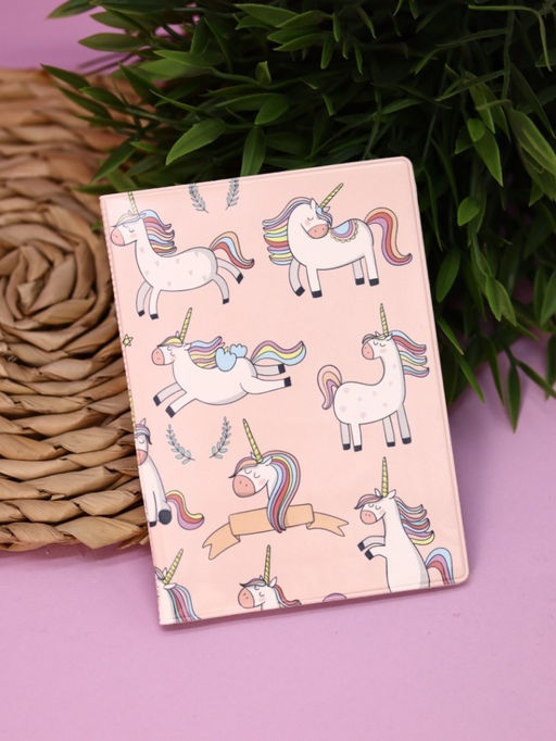 ОБЛОЖКА ДЛЯ ПАСПОРТА Pink Unicorn, плотность 600 мкм