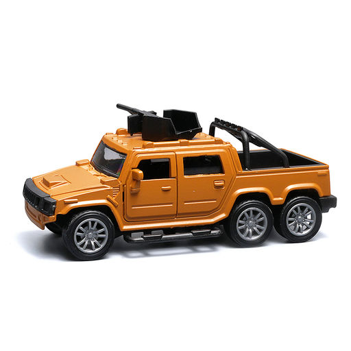 Жёлтая инерционная машинка вид G die-cast , 1:32