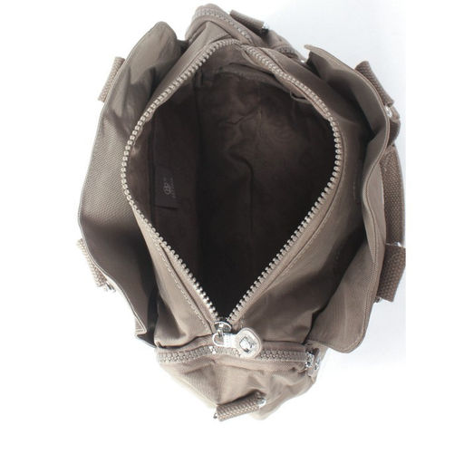 Сумка женская текстиль BoBo-66143, 3отд, плечевой ремень, серый 265996  фото 3