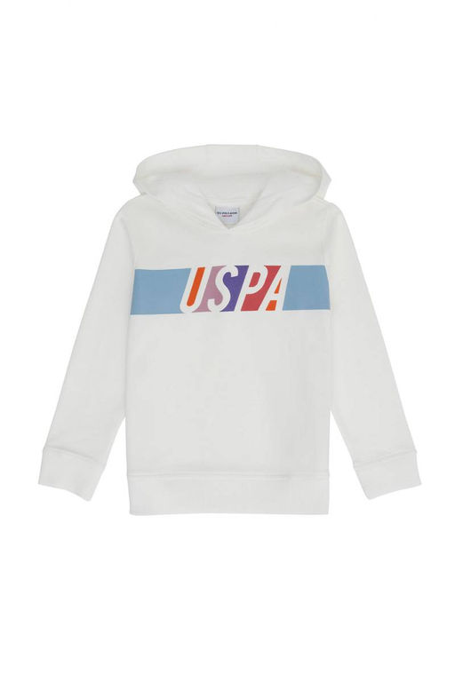 U. S. Polo Assn Детская толстовка с капюшоном цвета экрю - U.s. polo assn фото 8